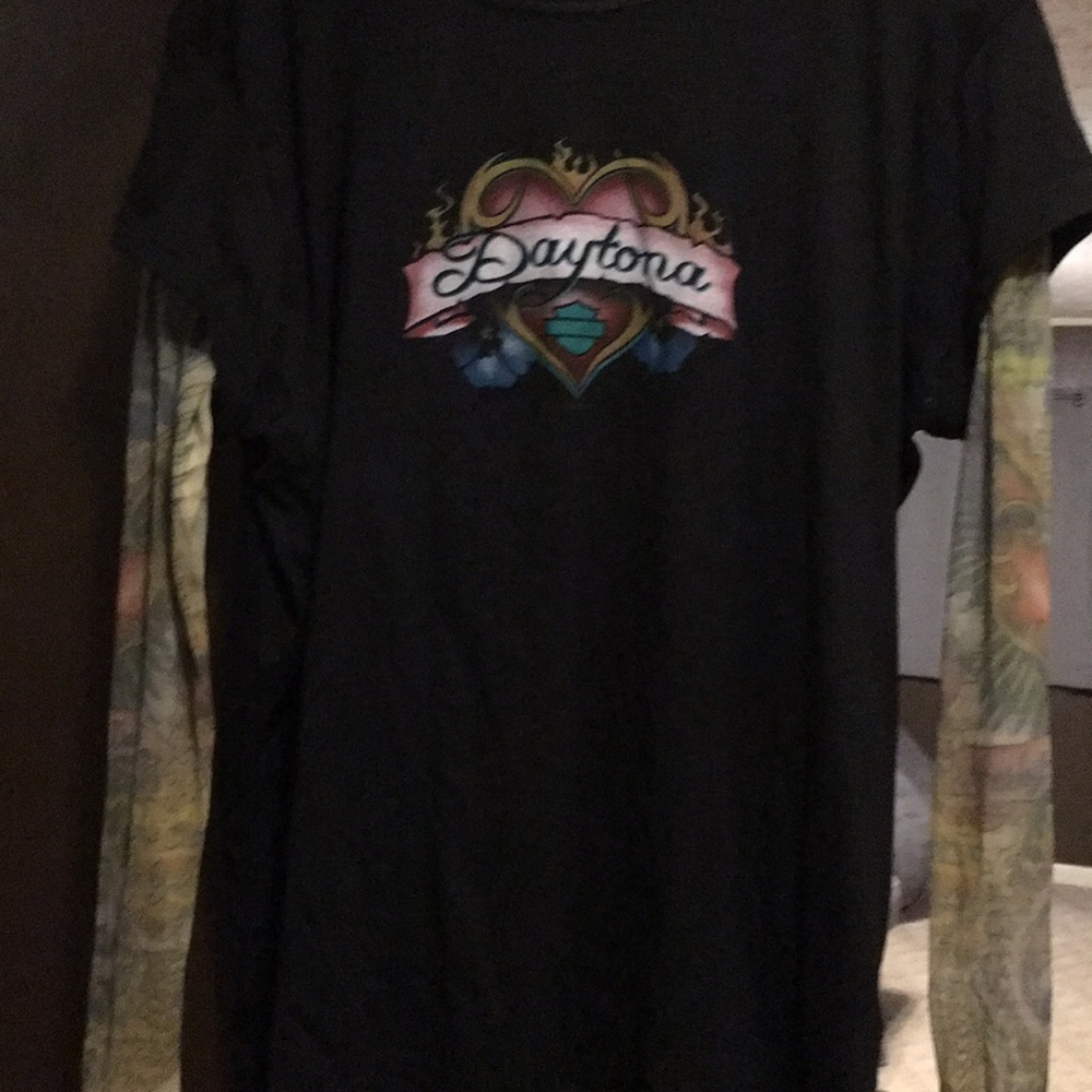Tattoo sleeve Harley Davidson shirt